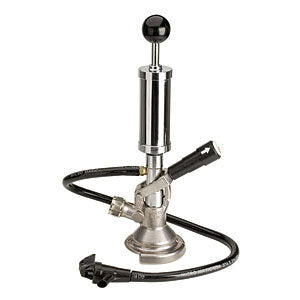 Micro Matic 751-061 Draft Beer Pump 4 Inch Chrome Plated with Integrated Pressure Relief Valve