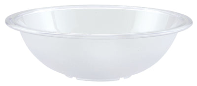 Winco PBB-10 10-3/4 Inch Round Pebbled Bowl Clear Polycarbonate NSF