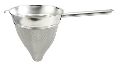 Winco CCB-10 10 Inch Bouillon Strainer Extra Fine Mesh Stainless Steel