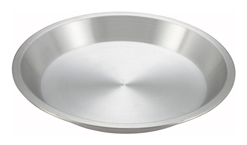 Winco APPL-9 9 Inch Diameter Aluminum Pie Pan Round with Excellent Heat Transfer
