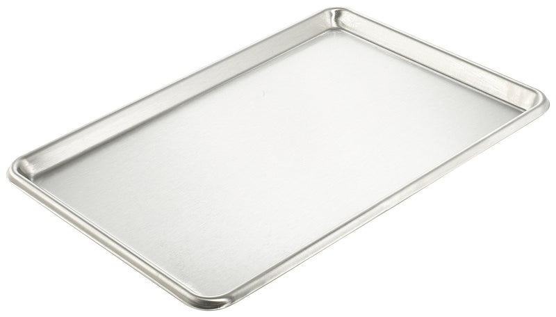 Winco SXP-1318 13 Inch Half-Size Stainless Steel Sheet Pan - 20 Gauge Open Bead
