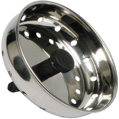 Winco SIK-3 3 Inch Stainless Steel Sink Strainer with 2-1/2 Inch Stopper