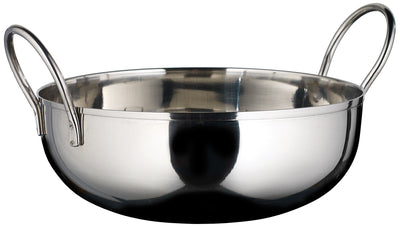Winco KDB-7 40 Oz Kady Bowl Round with Welded Handles Stainless Steel Mirror Finish
