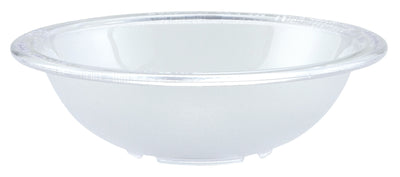 Winco PBB-6 6-3/4 Inch Diameter Round Pebbled Bowl Polycarbonate Clear