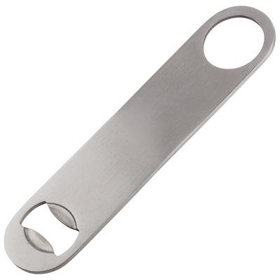 Winco CO-301 7 Inch Flat Bottle Opener Stainless Steel with Ergonomic Design