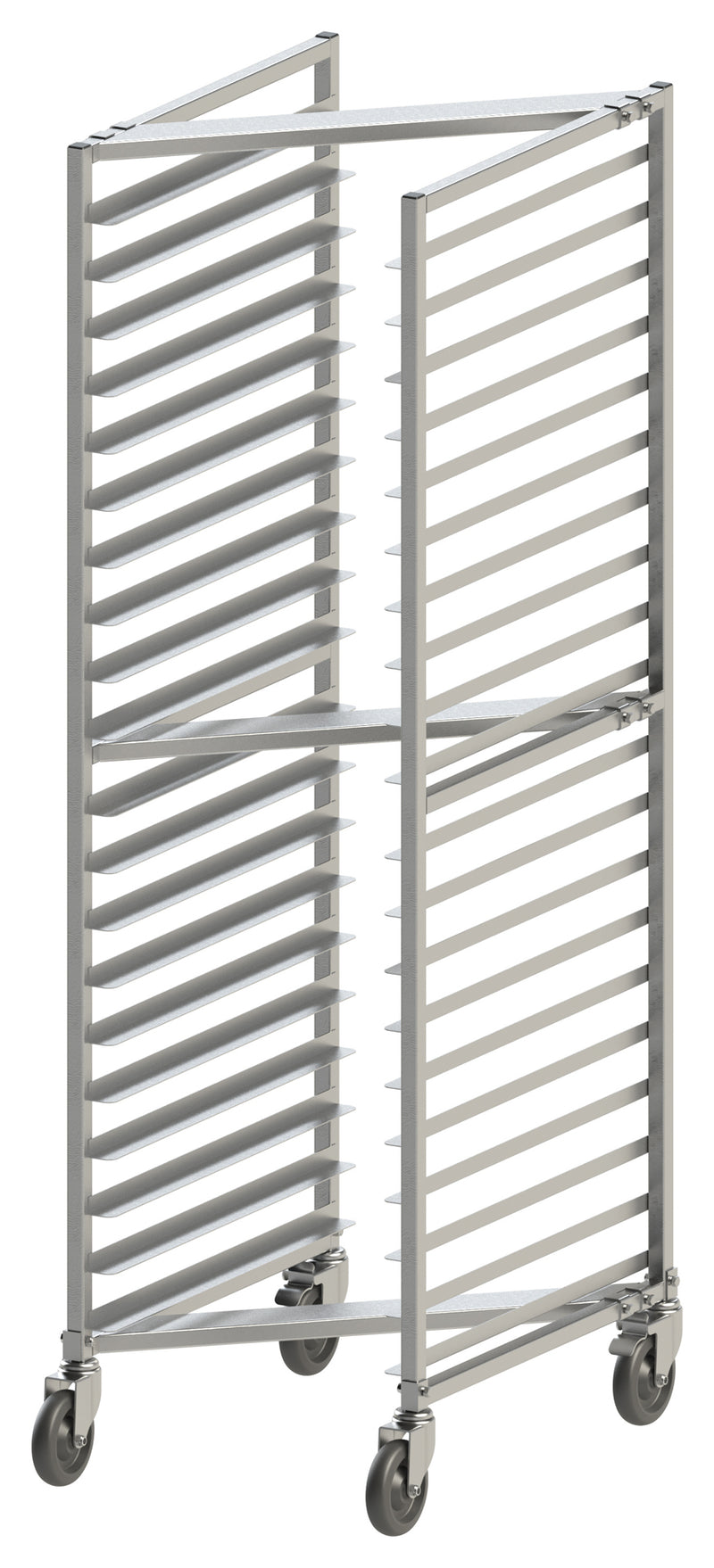 Winco AWZK-20 22 Inch Nesting Sheet Pan Rack Aluminum 20 Pans Capacity
