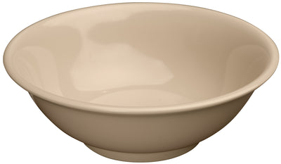 Winco MMB-41 41oz Round Rimless Bowl Melamine 8 Inch Tan