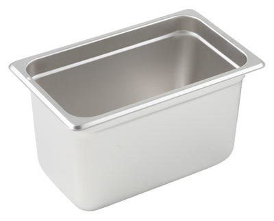Winco SPJL-406 10-5/6 Inch Width 25 Gauge Commercial Steam Table Pan Stainless Steel Anti-jamming