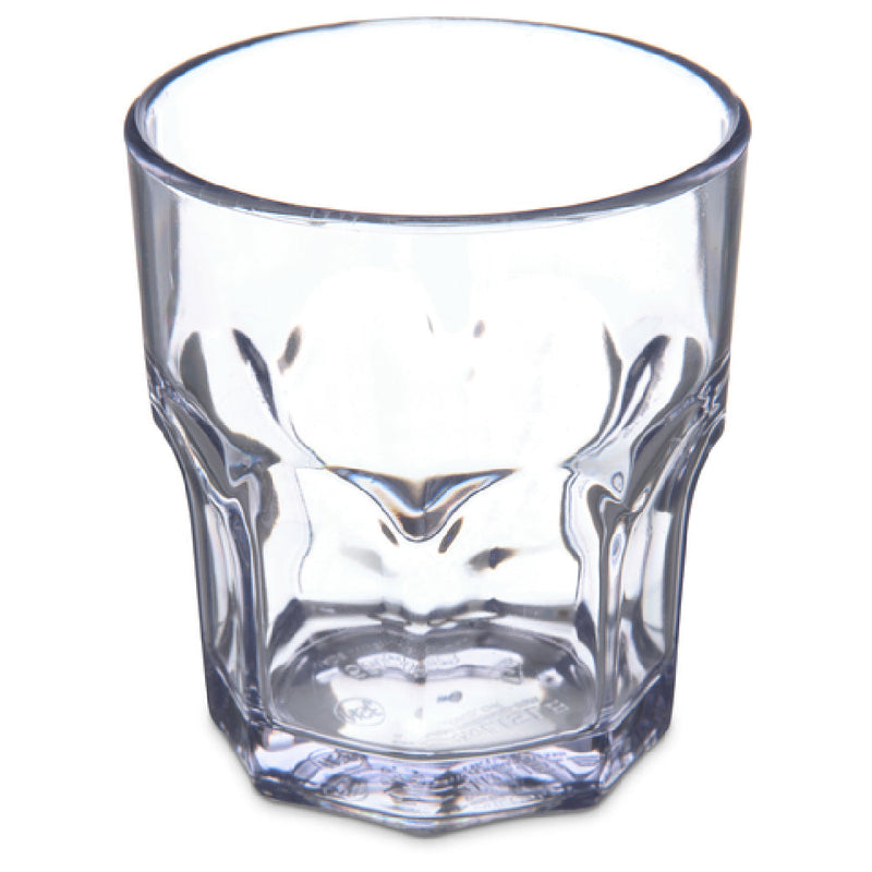 Carlisle 580807 3 Oz Clear SAN Rocks Tumbler Dishwasher Safe Stain Resistant 24 Packs
