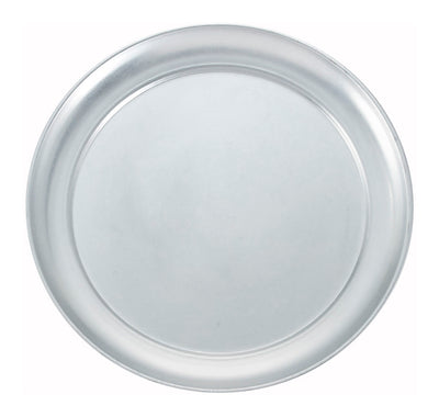 Winco APZT-10 10 Inch Diameter Aluminum Round Pizza Pan with Wide Rim