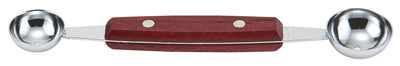 Winco MB-1 Double Melon Baller 26mm and 30mm Bowls with Wood Handle