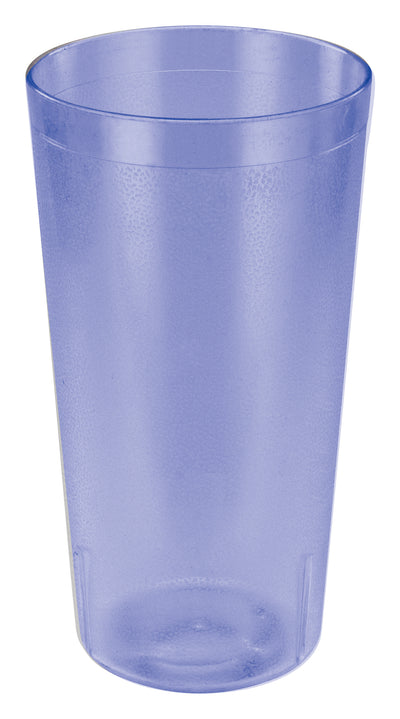 Winco PTP-32B 32 Oz Pebbled Tumbler Plastic Break-resistant Blue
