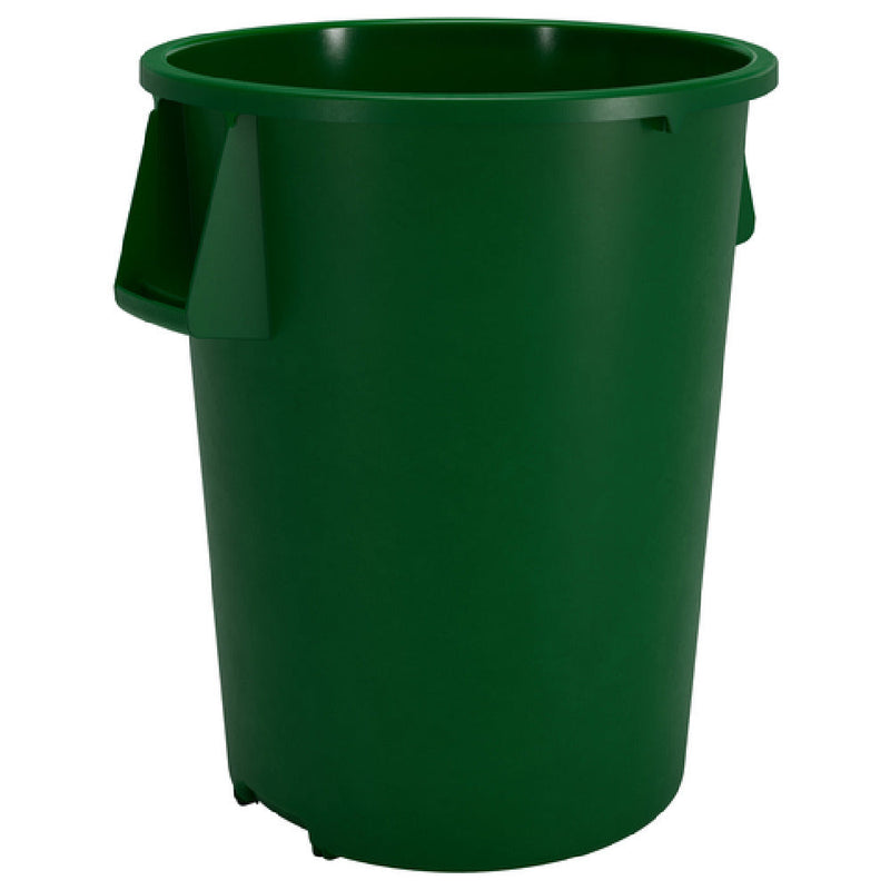 Carlisle 84104409 24-1/3 Inch Round Trash Container Green Polyethylene