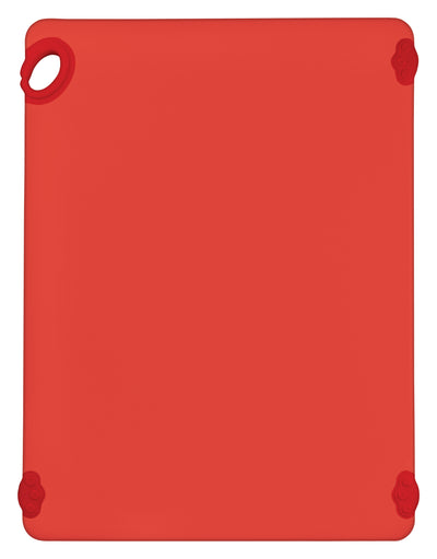Winco CBK-1824RD 18 Inch Red Cutting Board with Rubber Grip Hook Co-polymer