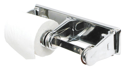 Winco TTH-2 Toilet Tissue Holder Double Roll Chrome Plated Steel