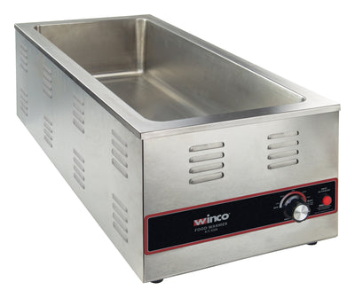 Winco FW-L600 14-5/8 Inch Electric Food Warmer Countertop Stainless Steel