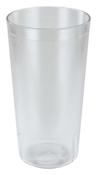 Winco PTP-32C 32 Oz Pebbled Tumbler Break-resistant Clear Plastic