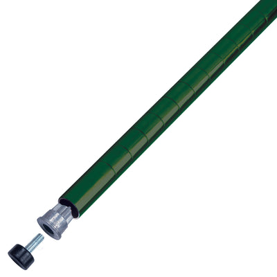 Winco VEX-86P 86 Inch Epoxy Coated Green Shelf Post NSF with Durable Finish