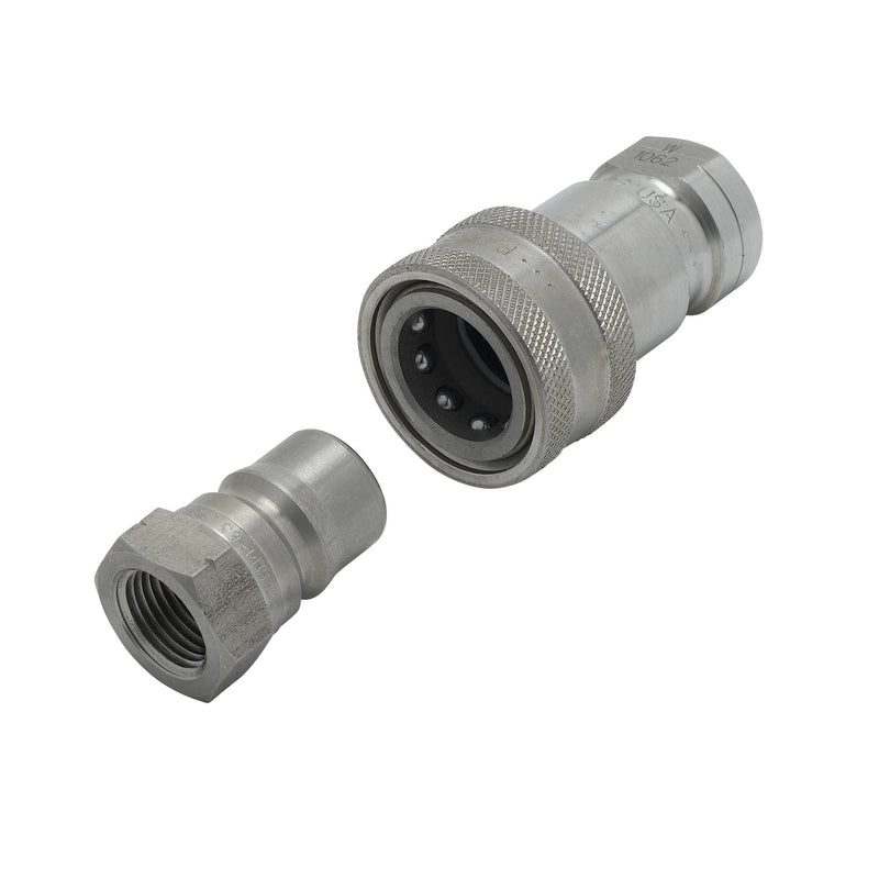Water Appliance Connector, 1/2" NPT Quick Disconnect, Stainless Steel