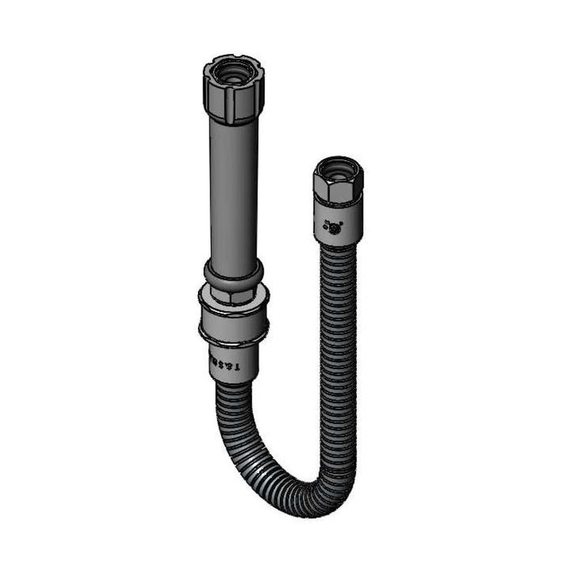 T&S Brass B-0020-H-SWV 20" SS Flexible Hose - Gray Handle & Swivel