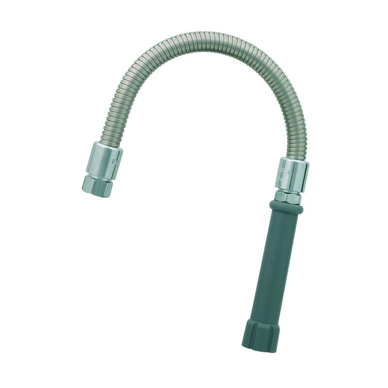 T&S Brass B-0020-H Pre-Rinse Hose - 20 Inch Reinforced Stainless Steel Heat-Resistant Handle