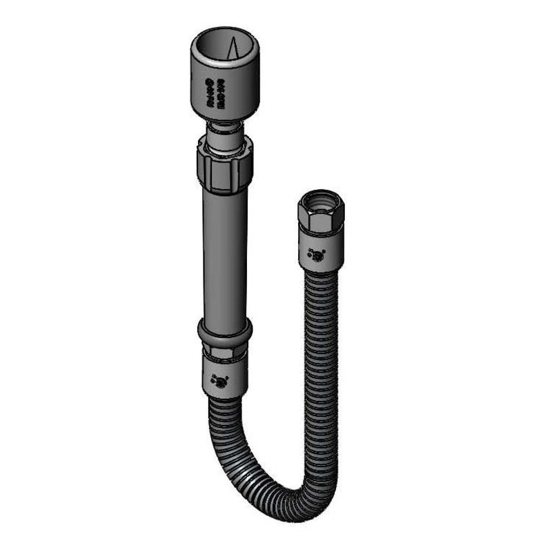Hose, 20" Flexible Stainless Steel with Fan Jet Spray Head