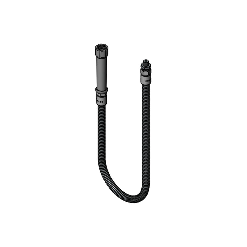 T&S Brass B-0036-HF Flexible SS Hose - 36" w/ Fisher Adapter