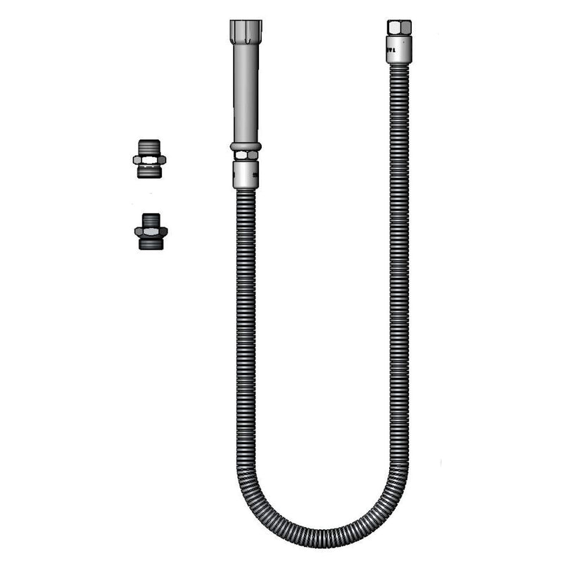 T&S Brass B-0044-H5 44" SS Flexible Hose - 172A & 053A Adapters
