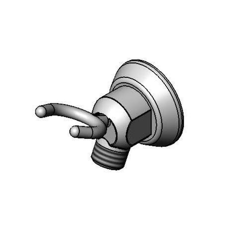 T&S Brass B-0104-A Wall Hook - 3/8" NPT Male/Female