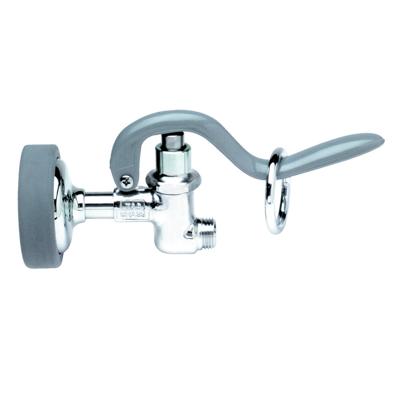 T&S Brass B-0107 Pre-Rinse Spray Valve - Standard 1.15 GPM with Gray Bumper DOE Spray Face
