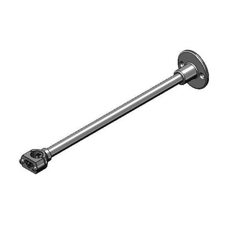 T&S Brass B-0109-03 12 Inch Wall Bracket - Polished Chrome Brass with Mounting Hardware