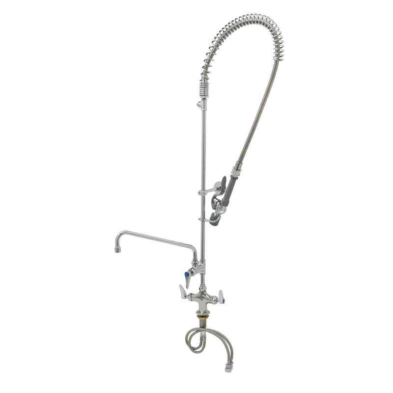 T&S Brass B-0113-12CRBJST Pre-Rinse Station - Ceramas & Swivel Head & Tee