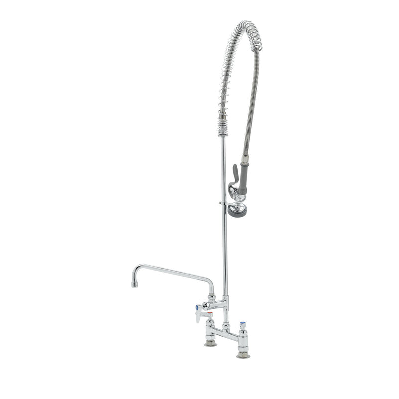 T&S Brass B-0123-12-CR-B EasyInstall Pre-Rinse - 12" Riser & Ceramas