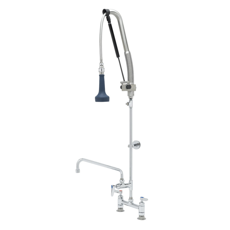 T&S Brass B-0123-12CRB8TP Pull-Down Pre-Rinse - 12" ADF & Ceramas