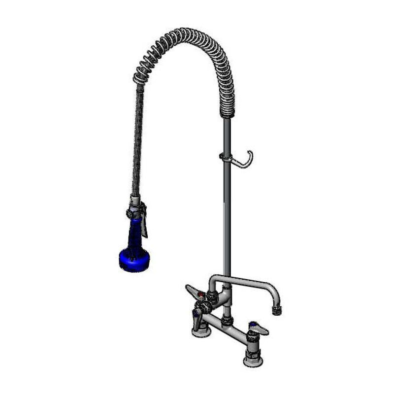 T&S Brass B-0123-A12-08 EasyInstall Pre-Rinse - 12" ADF & B-0108 Valve