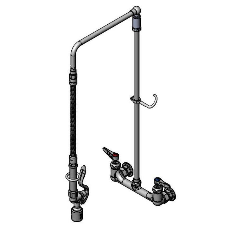 T&S Brass B-0131-C Pre-Rinse Unit - Overhead Swivel Arm & Low-Flow