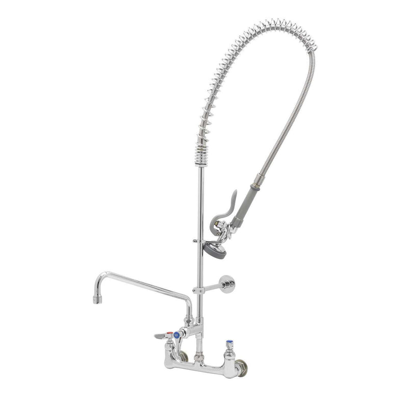 T&S Brass B-0133-12-CR-B Wall Mount Pre-Rinse Unit - 37-9/16 Inch with 12 Inch ADF