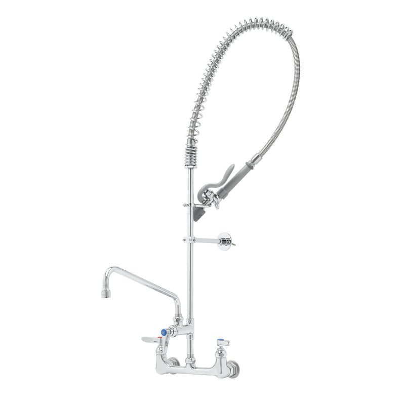 T&S Brass B-0133-ADF12-BC EasyInstall Pre-Rinse - 12 Inch ADF with B-0107-C Wall Bracket