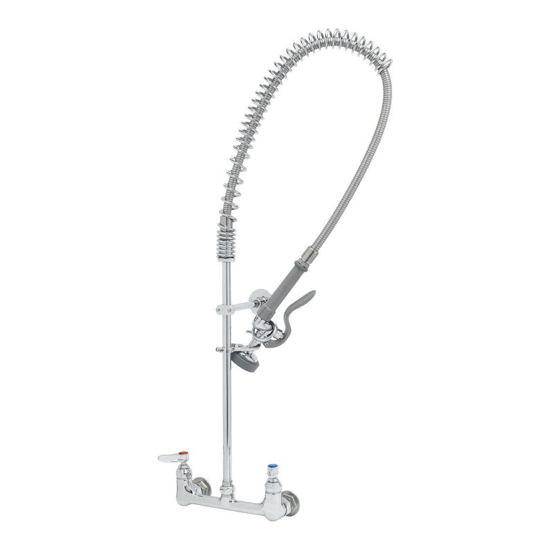 T&S Brass B-0133-B Wall Mount Pre-Rinse Unit - 33-3/8 Inch Height Spring Action