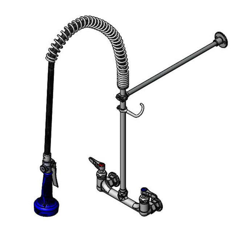 T&S Brass B-0133-CR-B08CX Pre-Rinse Unit - Ceramas & B-0108-C & Bracket