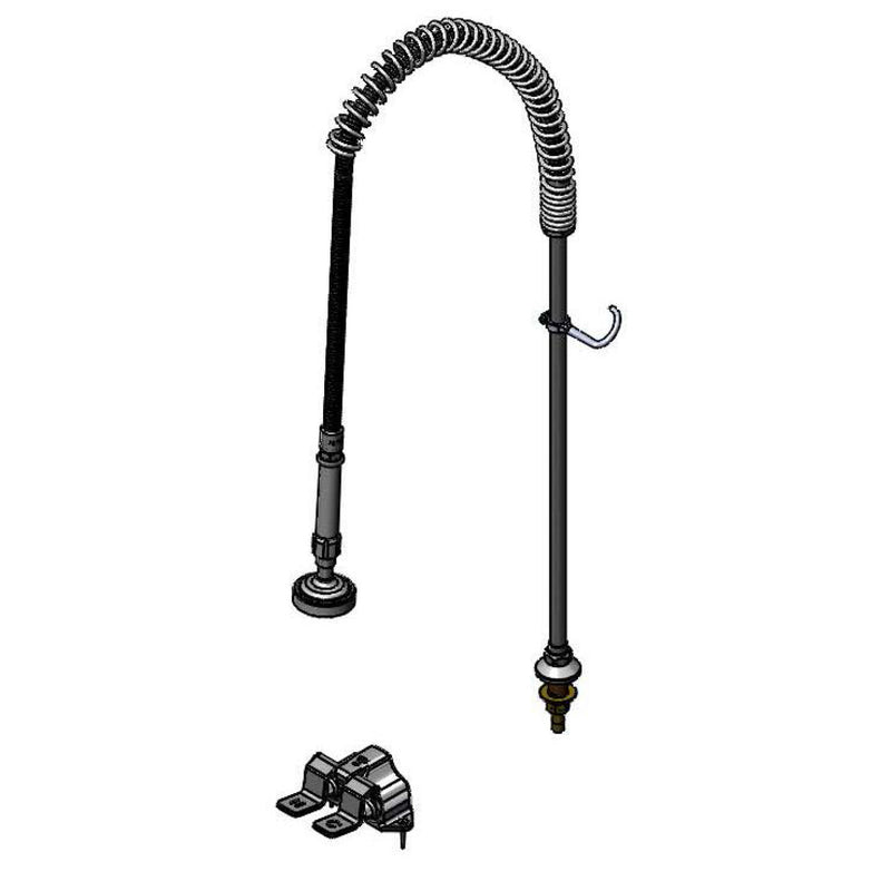 T&S Brass B-0153 Pre-Rinse Riser Assembly - Double Pedal Valve