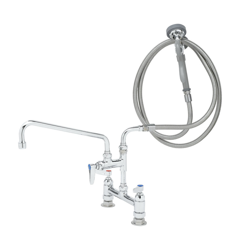 T&S Brass B-0175-04 Pre-Rinse Station - 12" Nozzle & Angled Spray