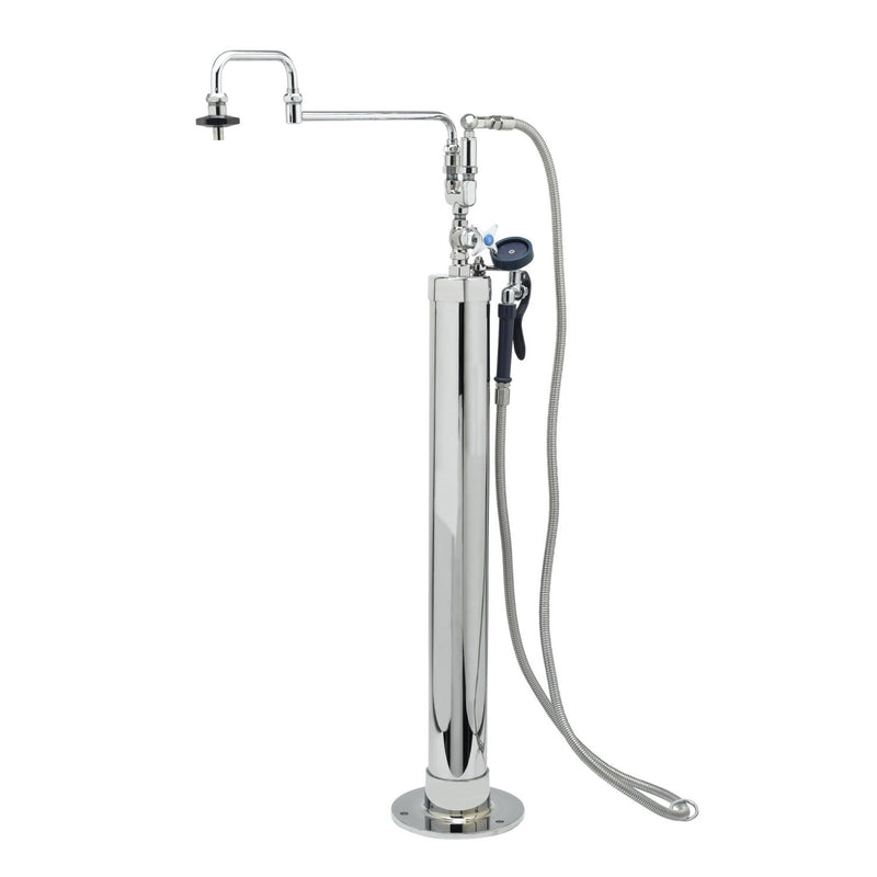 T&S Brass B-0180 Kettle Kaddy - Double Joint Nozzle & 104" Hose