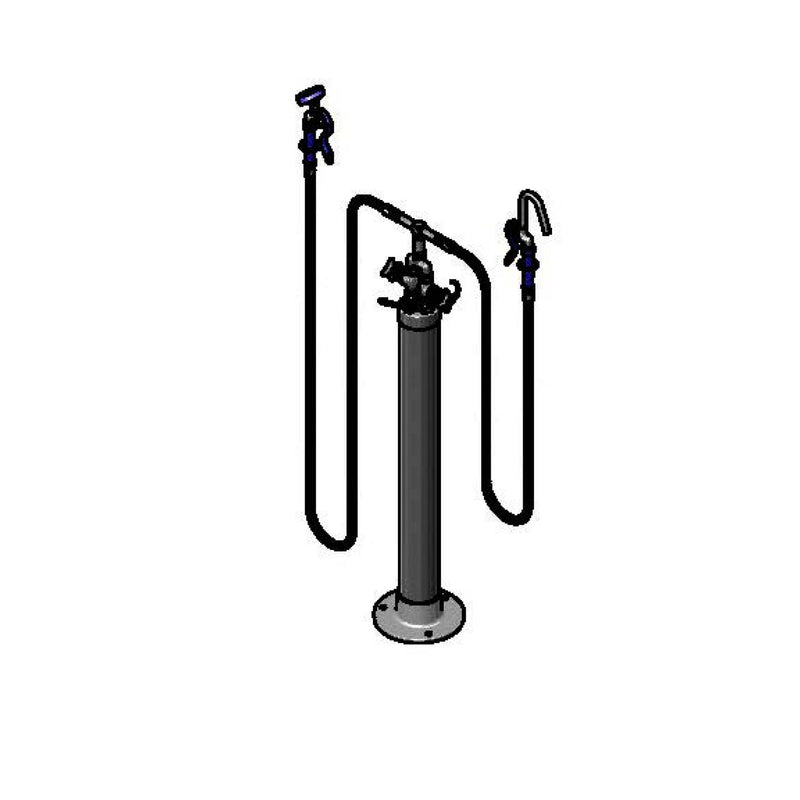 T&S Brass B-0192 Kettle Kaddy - Hook Nozzle & Angled Spray Valve