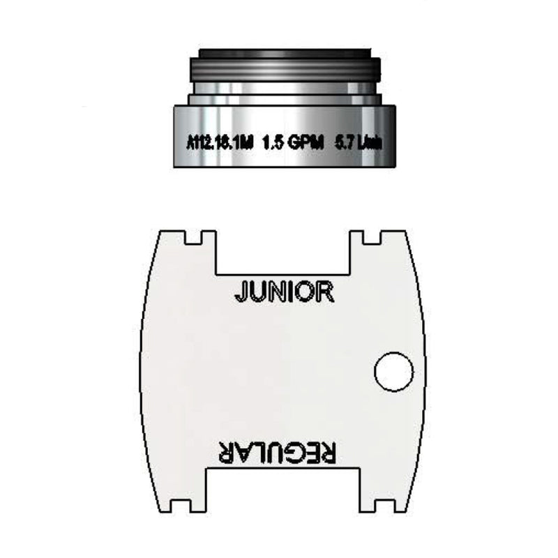 T&S Brass B-0199-09-WS VR Aerator - 1.5 GPM (WaterSense)