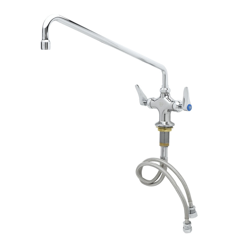 T&S Brass B-0200-CR Double Pantry Faucet - 4" Centers & Ceramas