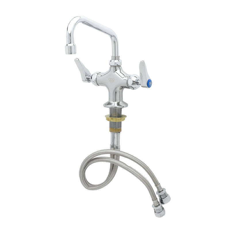 T&S Brass B-0202-CR Deck Mount Pantry Faucet - 6" Nozzle & Cerama