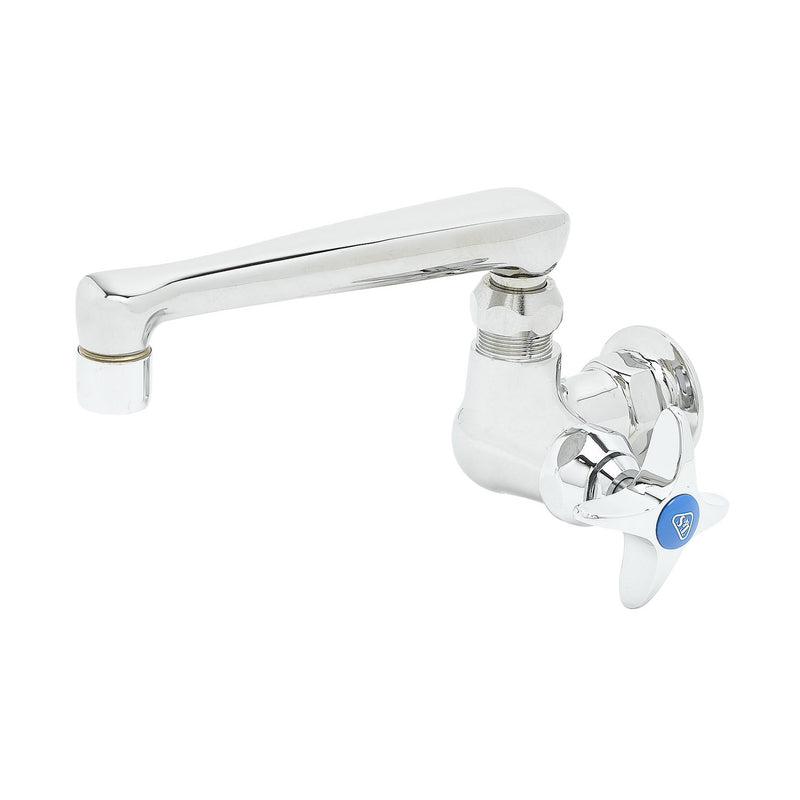 T&S Brass B-0216 Splash Mount Pantry Faucet - 6" Swivel Cast Spout