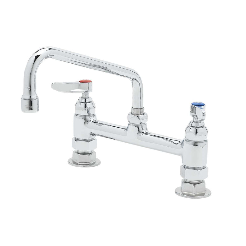 T&S Brass B-0220-060X Mixing Faucet - 8" Deck Mount & 8" Swivel Nozzle
