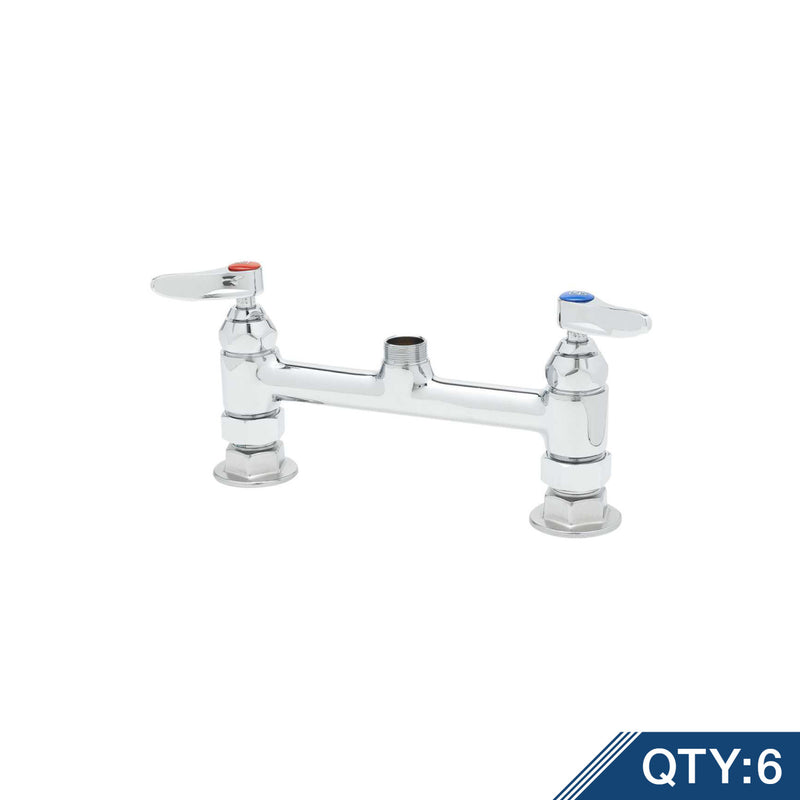 T&S Brass B-0220-LNM Double Pantry Base Master Pack (6) - 8" Centers